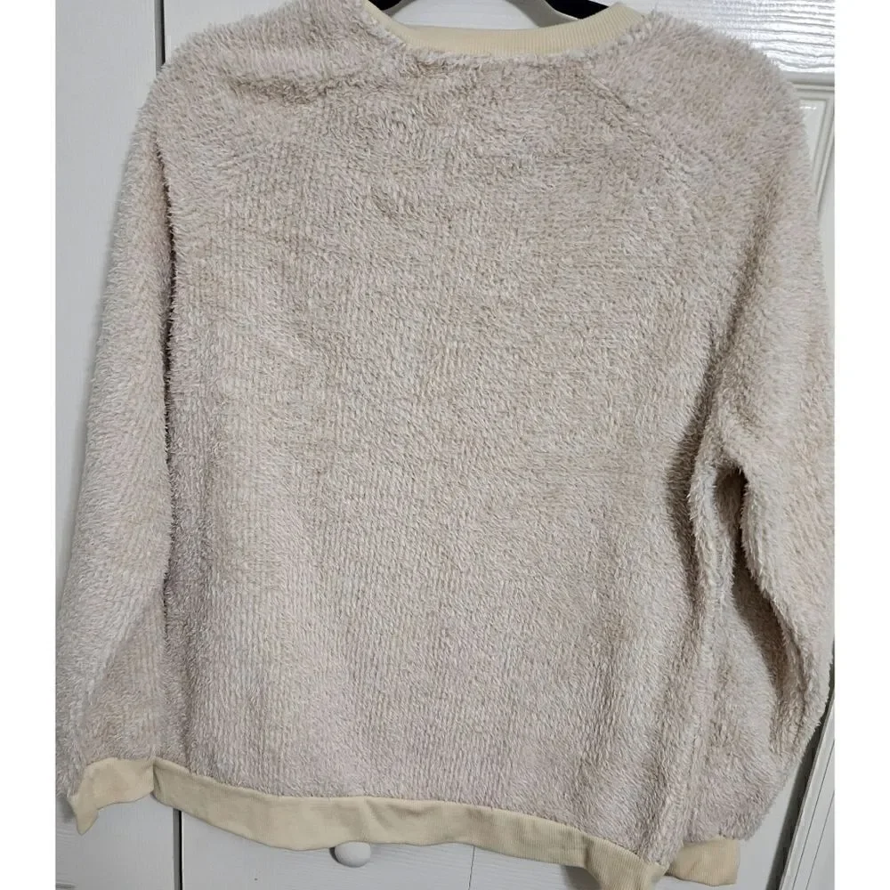 Women's Reindeer Holiday Sweater, Fuzzy Material, EUC, Size XL